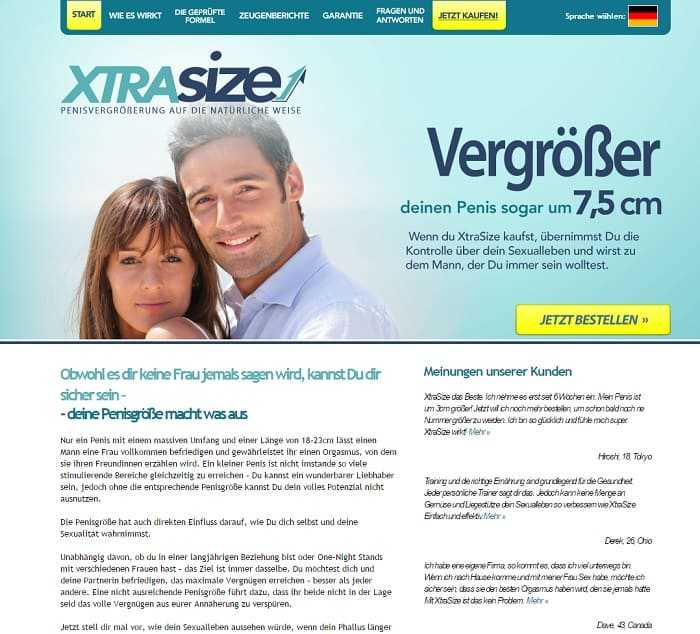 Xtrasize erfahrungen