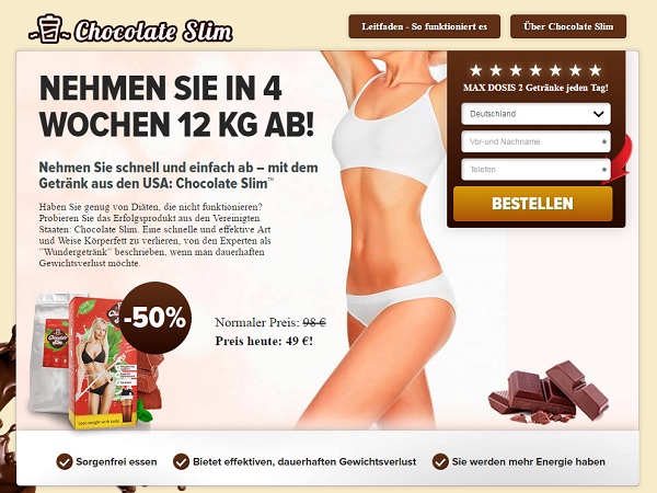 chocolate slim homepage