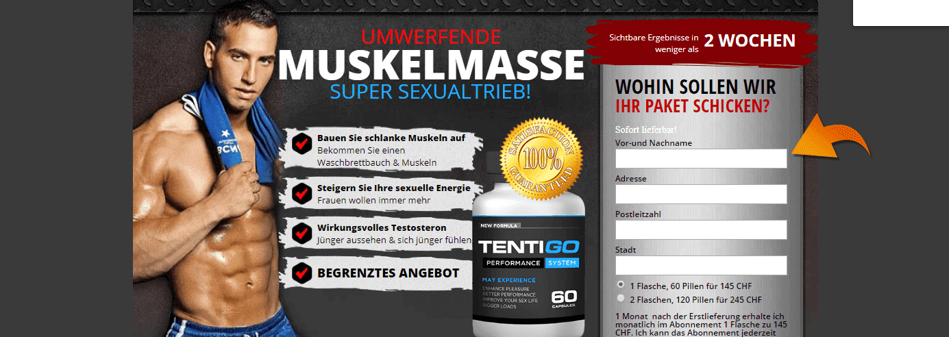 Webseite von Tentigo